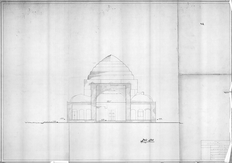 Drawing of the tomb.