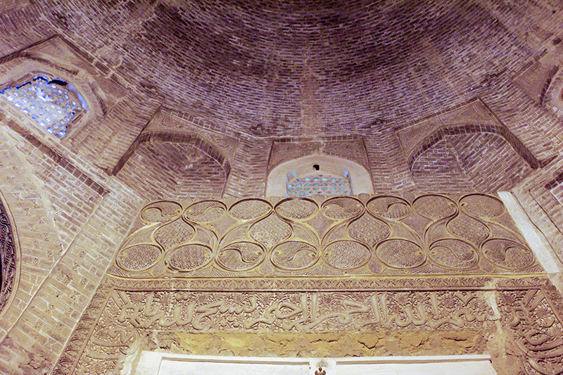 View inside the tomb.