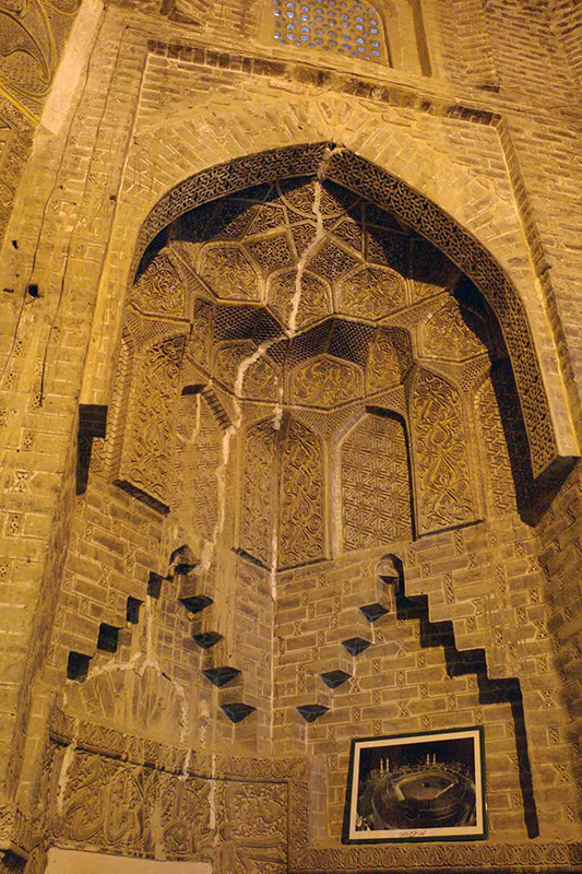 The southwest corner niche.