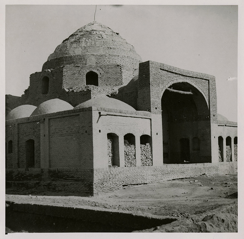 The southwest corner of the tomb.